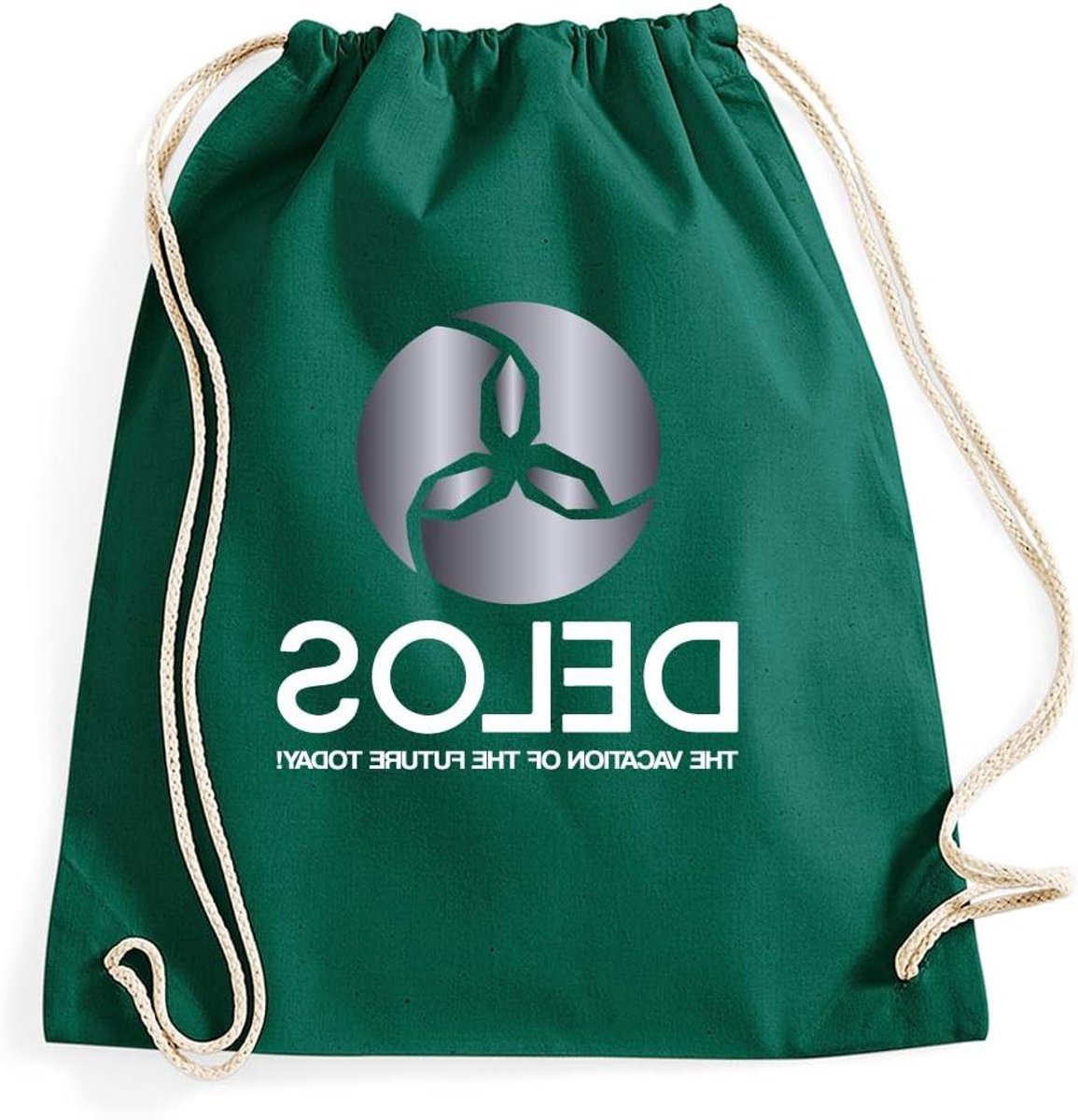 Sporttas Gymtas - Draagtas Opvouwbaar - Sporten Reizen - Natuurlijk Materiaal - 12 Liter Inhoud - Groen