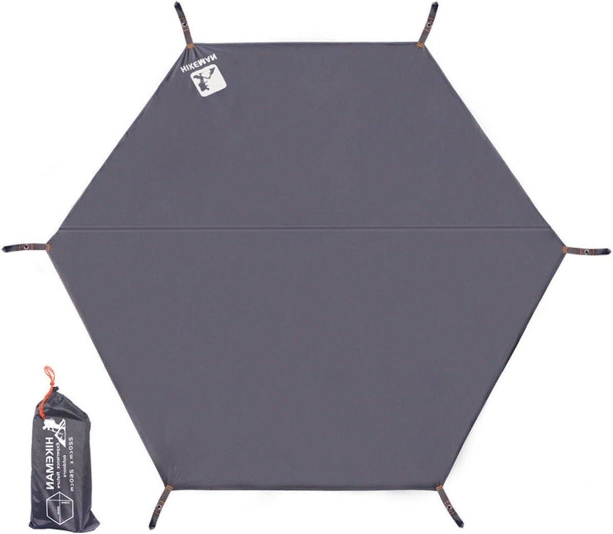 Zeshoekig Tentzeil - Gronddoek Regenfly - Buiten Beschutting - Waterbestendig Oxford Doek - 260 x 220 cm - Meerkleurig