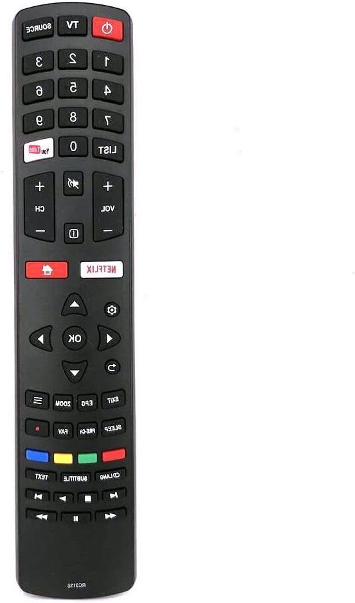 RC311S suitable for TCL TV Remote Control 06-531W52-TY04X YouTube Netflix