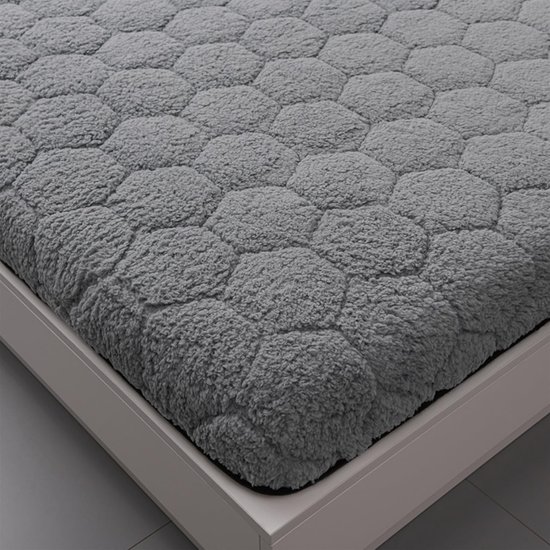 Opvouwbare Matras - Futon Vloerbed - Comfortabel Slapen - Ergonomisch Ontwerp - 1.6 Inch Dikte - Grijs — afbeelding 2