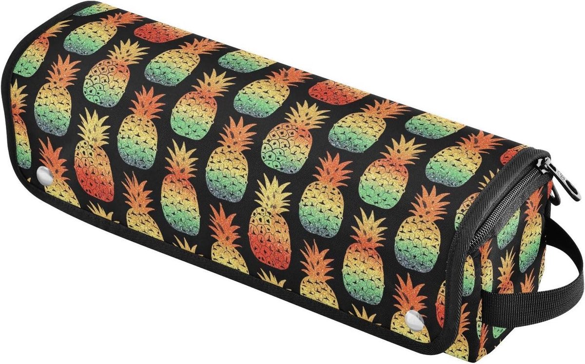 Hair Tool Reistas en Hittebestendige Mat Waterdicht Haar Gereedschap Travel Organizer voor Flat Irons Stijltangen Krultangen Gradiënt Ananas Essentials voor Vrouwen