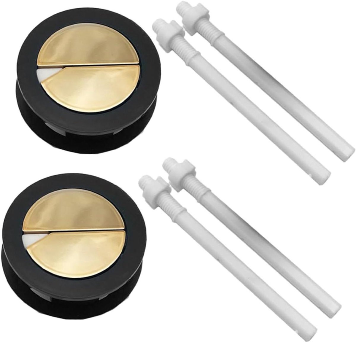 2Pcs Toilet Tank Switch Small Toilet Push Button Toilet Push Flush Button Small Toilet Dual Flush Toilet Kit Bathroom Toilet Toilet Replacement Part