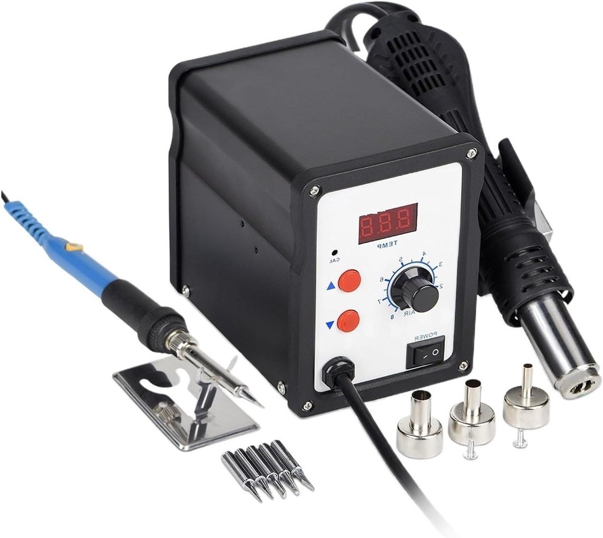 Heteluchtpistool - Soldeerstation - Reparatie Gereedschap - Snelle Verwarming - 700W - Zwart