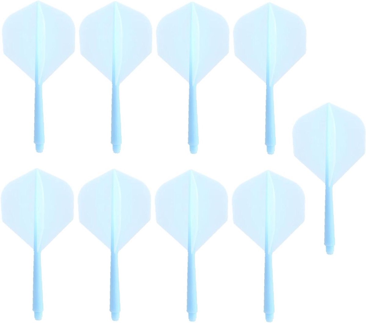 Dartshafts en flights - Dartpijlen accessoires - Darten verbeteren - Uit één stuk - 75 mm - Blauw