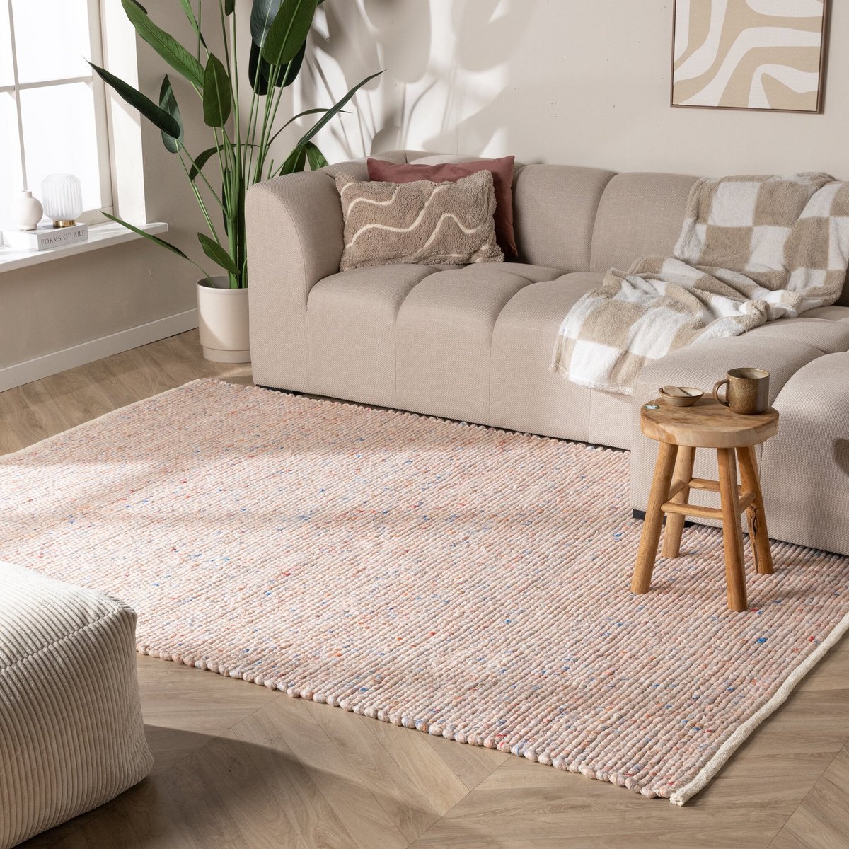 NATURL. Wollen vloerkleed - Feline Pastel - 280x380cm