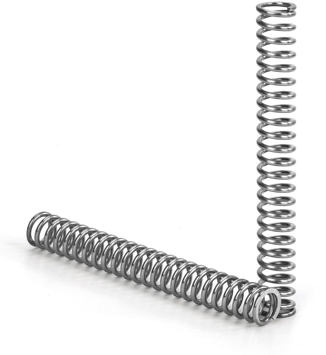 Drukveren Roestvrij Staal - Compressieveren Metalen - Reparatie en Montage - Gepolijst Oppervlak - 60 mm Lengte - Zilver