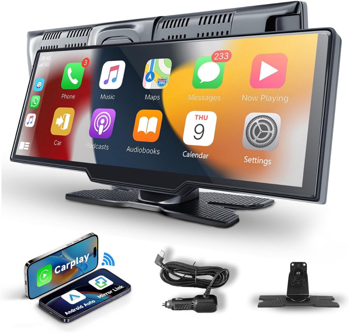 VLSelect®Carplay Scherm - Android Auto - Navigatiesysteem - 10 Inch
