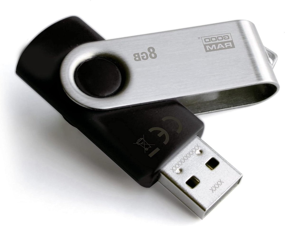USB-stick - Geheugenstick Opslag - Bestanden Opslaan - Compact Ontwerp - 8GB - Zwart