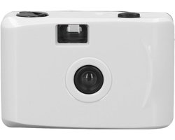 Vintage 35mm Oplaadbare Filmcamera met Waterdichte Behuizing voor Zomer Strandvakantie en Snorkelen, 28mm Lens en 1/100s Sluitertijd