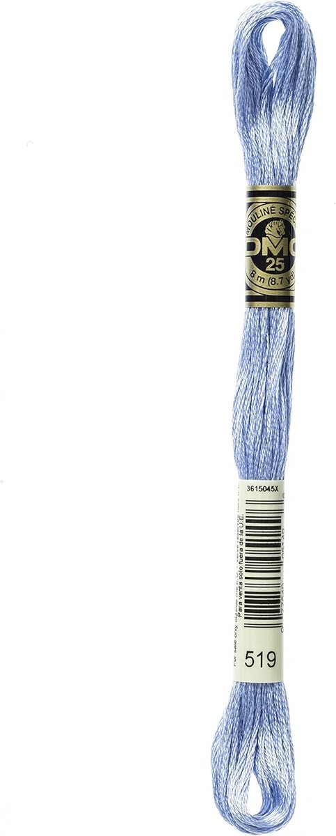 Borduurgaren Katoen - Borduurfloss Garen - Kleding Verfraaien - Dubbel Gemerceriseerd - 8 meter per streng - Blauw Groen