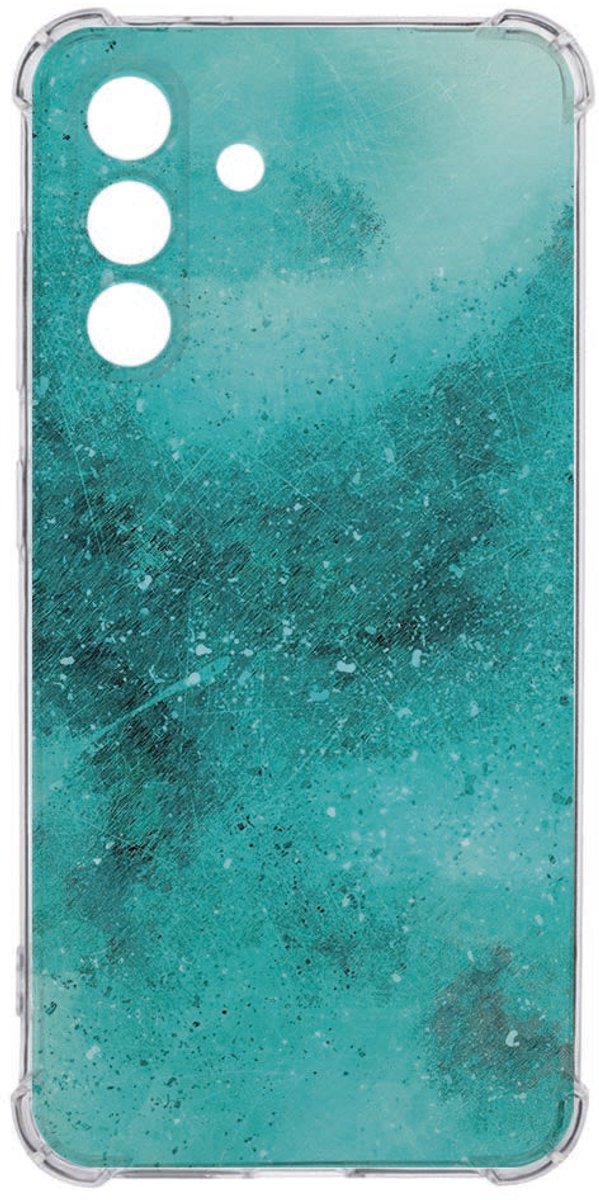 Samsung Galaxy A36 Back Cover - Painting Blue TPU Shockproof