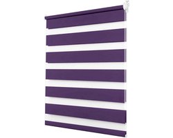 Waterdichte Jaloezieën - Raambekleding Verduistering - Inkijk Beschermen - Zelfklevend Montage Systeem - 70 x 130 cm - Purper
