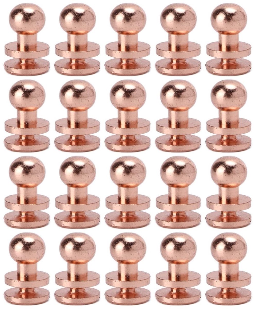 20 Sets Roze Gouden Fopspeen Schroef Rivet, Tas Hardware Accessoire, Sieraden Bevestigingsmateriaal