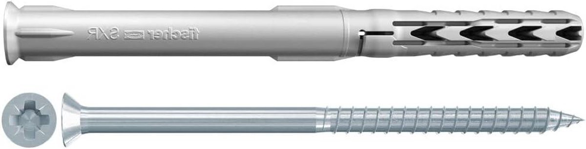 Frame Bevestiging - Plug Bevestiging - Montage Werkzaamheden - Speciale Geometrie Plug - 10 x 180 mm - Grijs