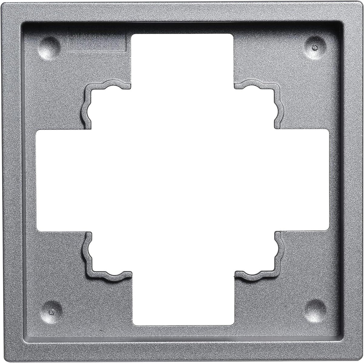 Afdekframe 1-voudig - Wandframe Stopcontact - Moderne Woning Inrichting - Mat Antraciet Design - 80x80x10 mm - Antraciet