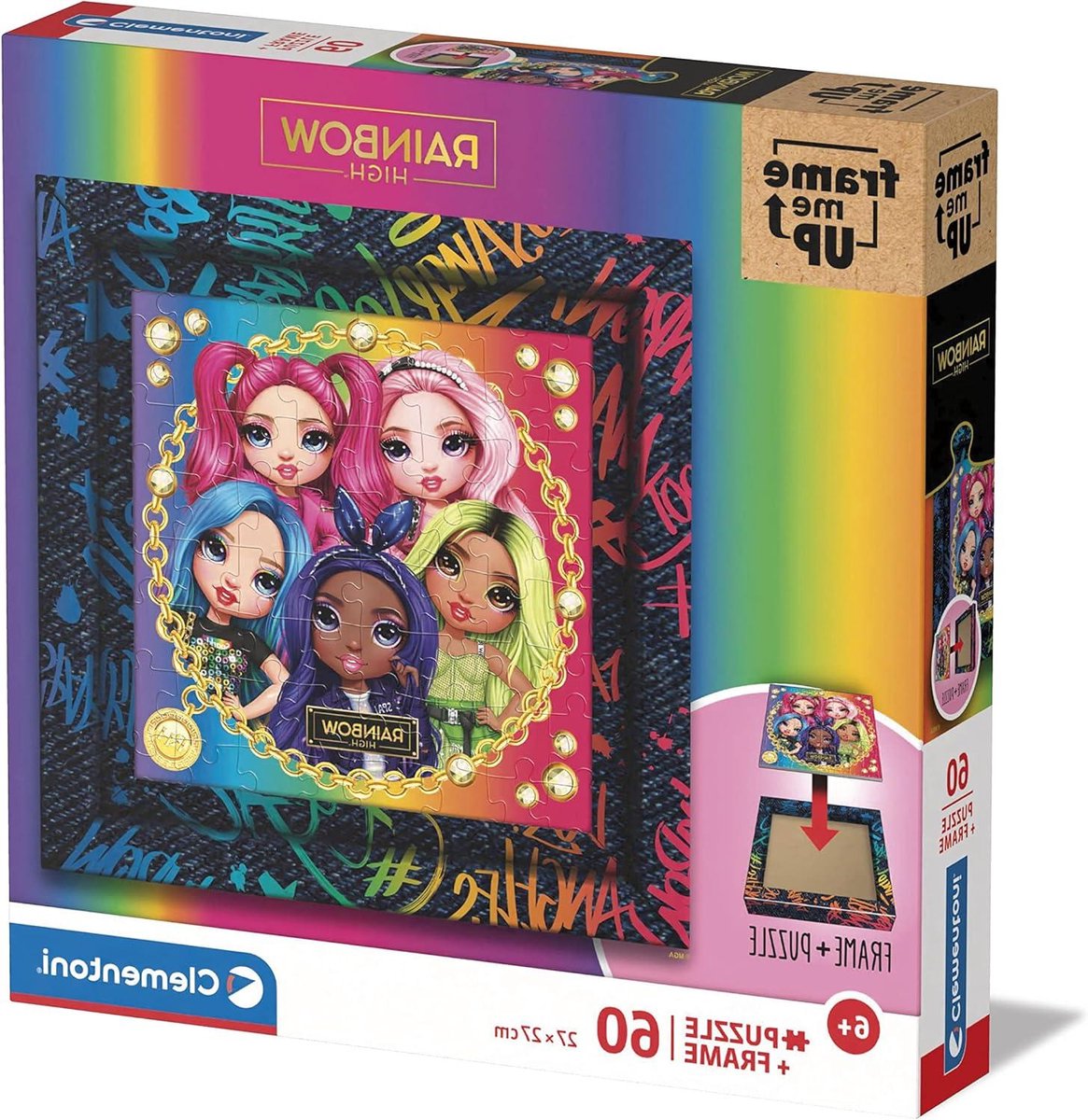 Legpuzzel met Frame - Puzzel voor Kinderen - Muurdecoratie Maken - Eenvoudig Ophangen Zonder Lijm - 31 x 31 cm