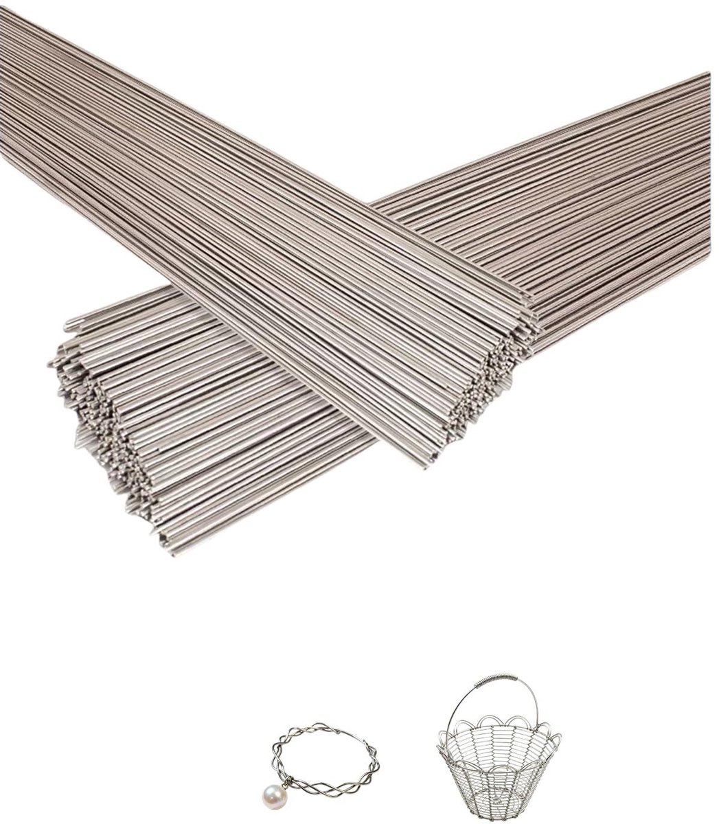 Roestvrijstalen Veerdraad - Stalen Draad - Knutselen en Repareren - Hoge Treksterkte - 40 cm x 0.4 mm - Zilverkleurig