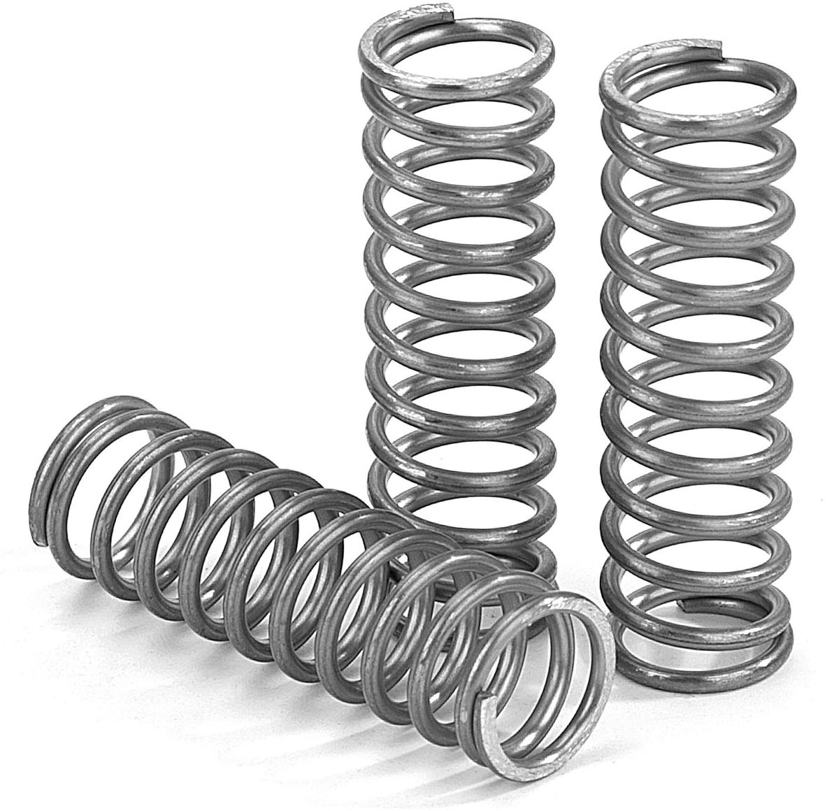 Compressieveren Roestvrij Staal - Drukveren Set - Montage en Reparatie - Hoge Veerkracht 3.67kg - 35 mm 10 Stuks - Zilver