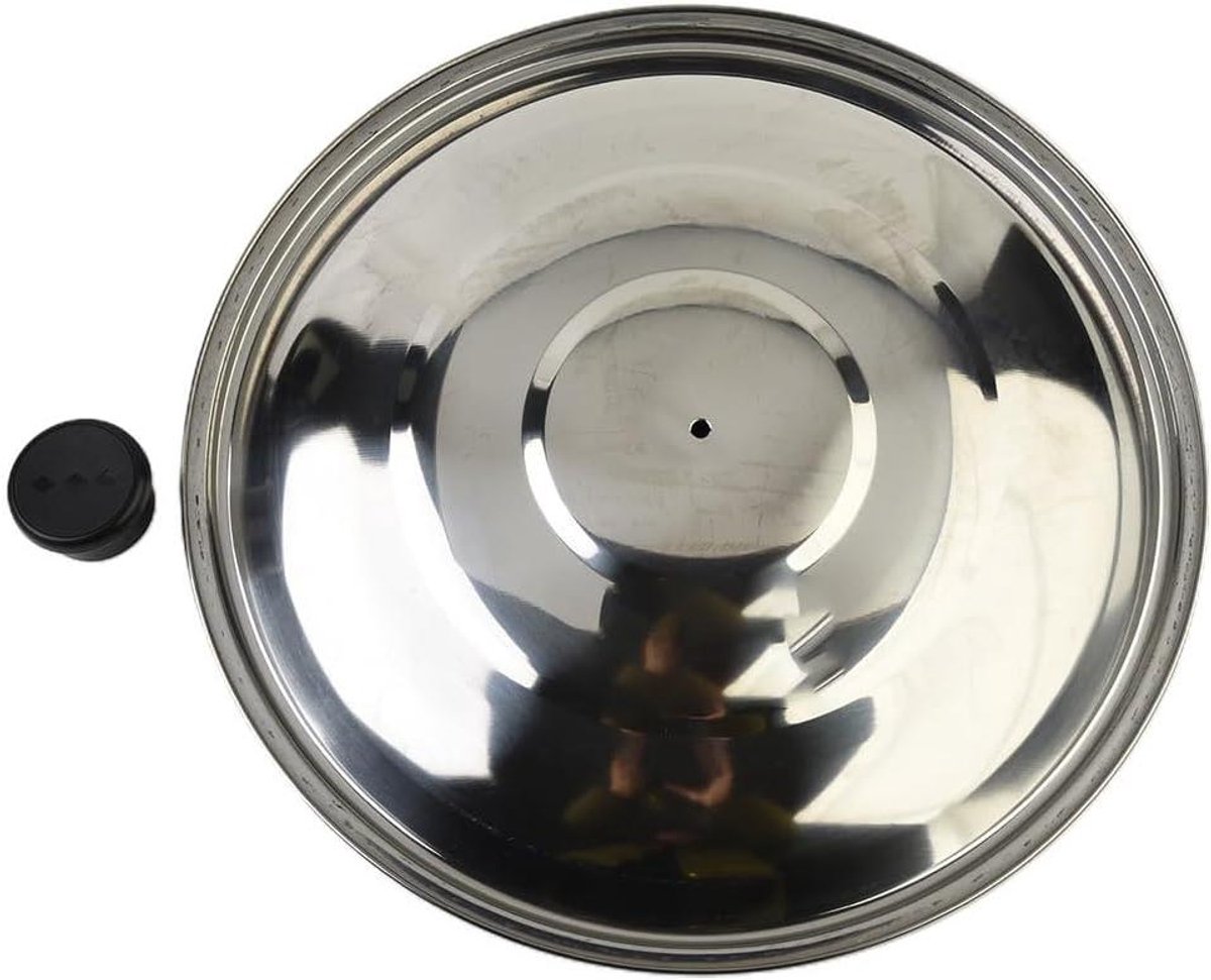 RVS Deksel - Pan deksel - Koken en braden - Vaatwasmachinebestendig - 32-40 cm - Zilver