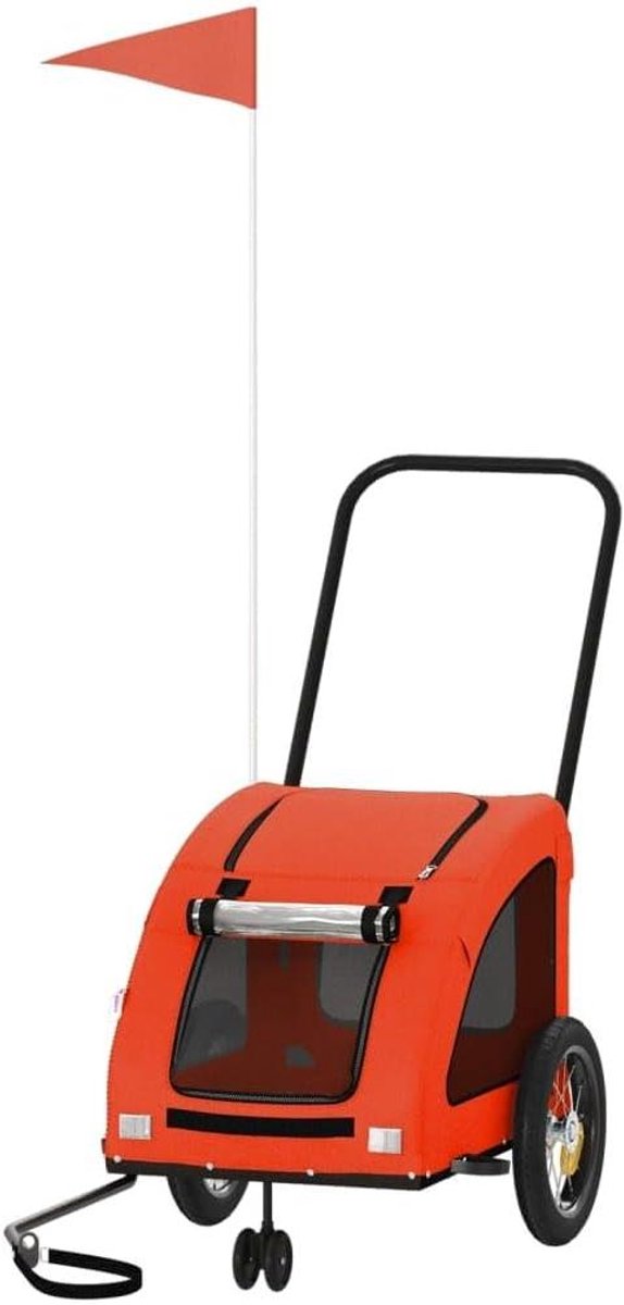 Hondenfietskar - Hondenkar Fiets - Huisdier Vervoeren - Duurzaam IJzeren Frame - 125 x 52 x 53 cm - Oranje