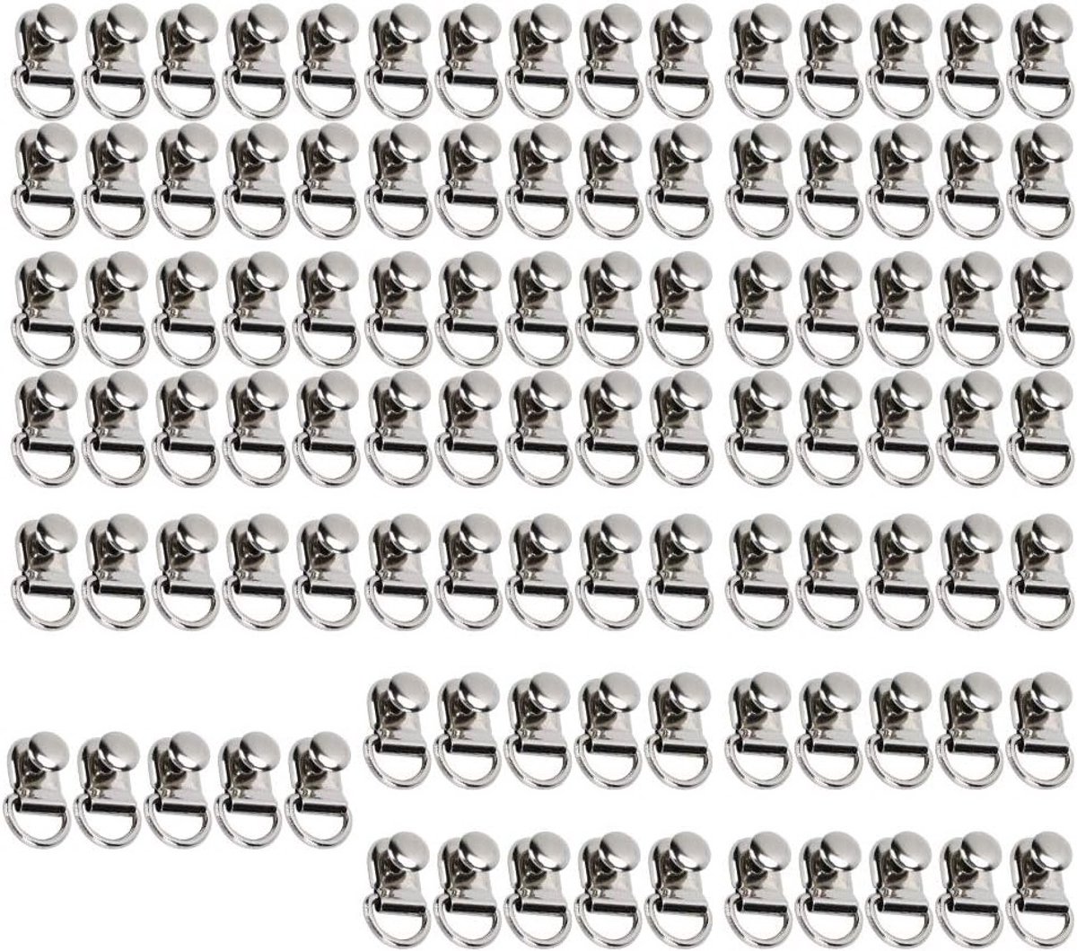 100 Sets Leren Oogjes Gesp Rivet Schoenveter Haak met Messing D-ring DIY Rivet Gereedschap voor Schoenen