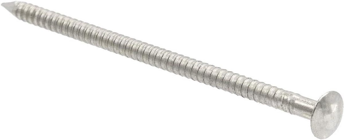 Coilnagels - Ringnagels - Bevestigingsklussen - Roestvrij staal - 25 x 55 mm - Zilverkleurig