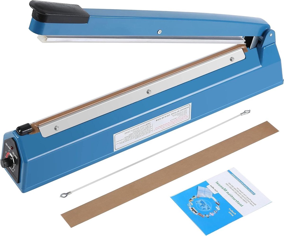 Impuls afdichter - Verpakkingsmachine Sealer - Zakken Sluiten - Automatische Tijdregeling - 406 cm - Blauw