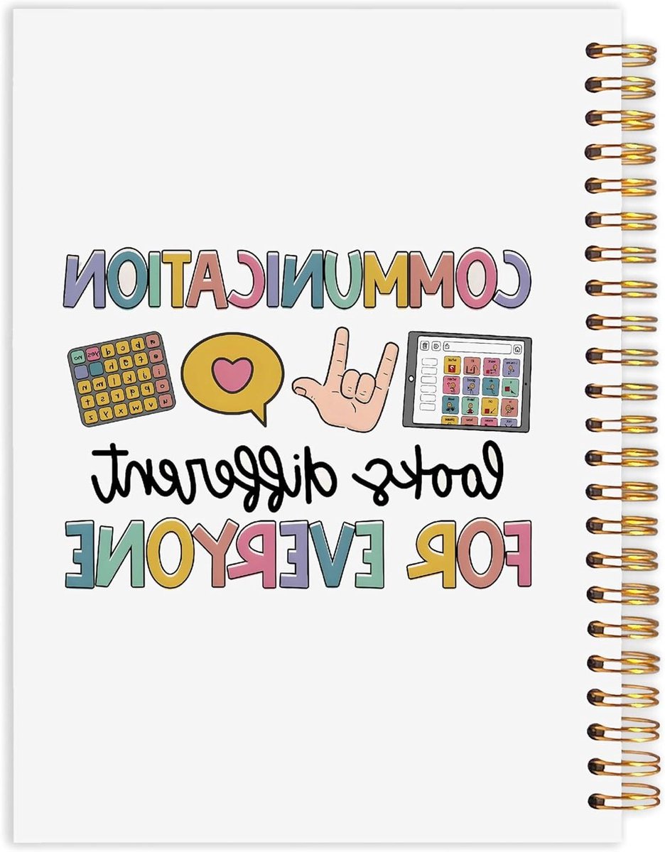 Spiraal notitieboek - Logopedie dagboek - Notities maken - Stevige hoes - 21 x 14 cm - Logopedie