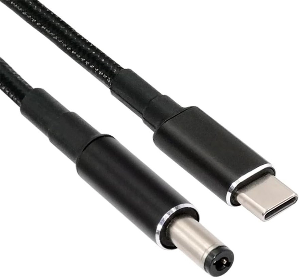 USB-C naar DC Kabel - PD Oplaadkabel - Laptop Opladen - 100W PD Emulatie - 5.5*2.1mm - Zwart