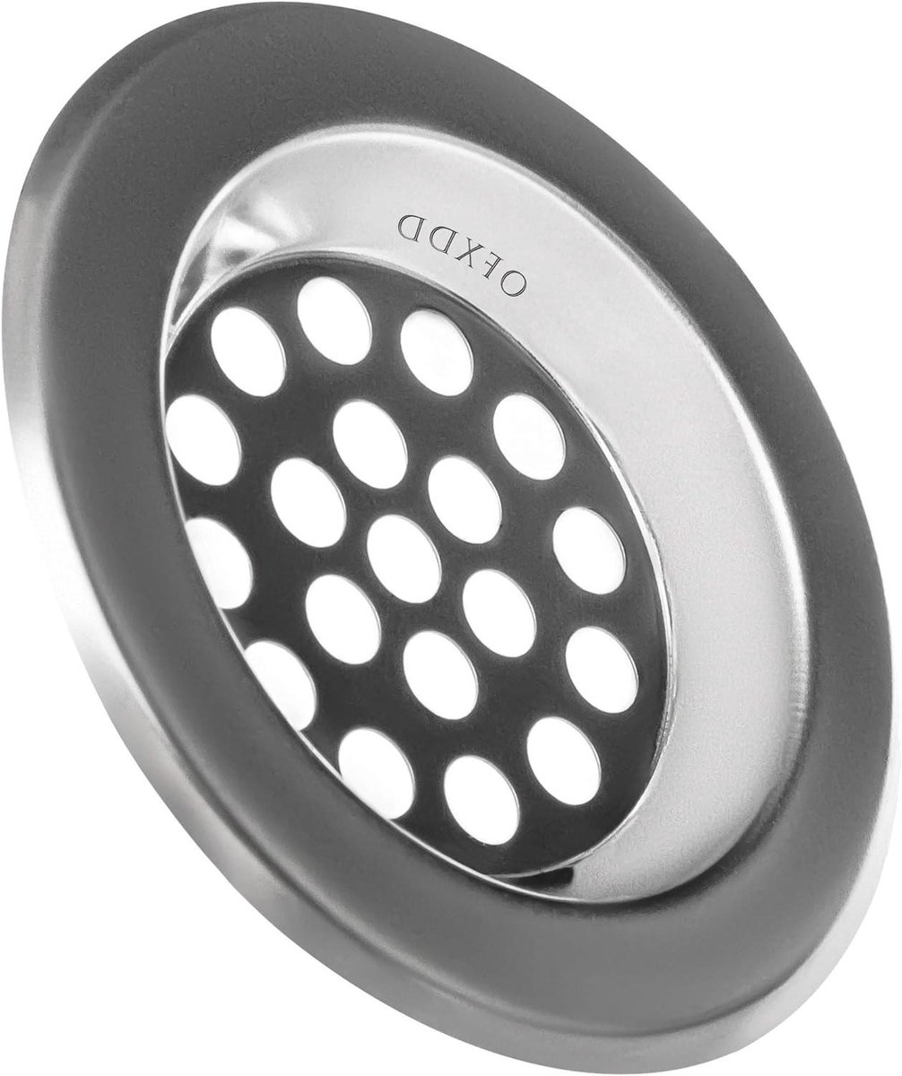 Bad Afvoer Haar Catcher - Keuken Gootsteen Zeef - Verstopping Voorkomen - Roestvrijstaal Geborsteld - 2.5 Inch - Zilver