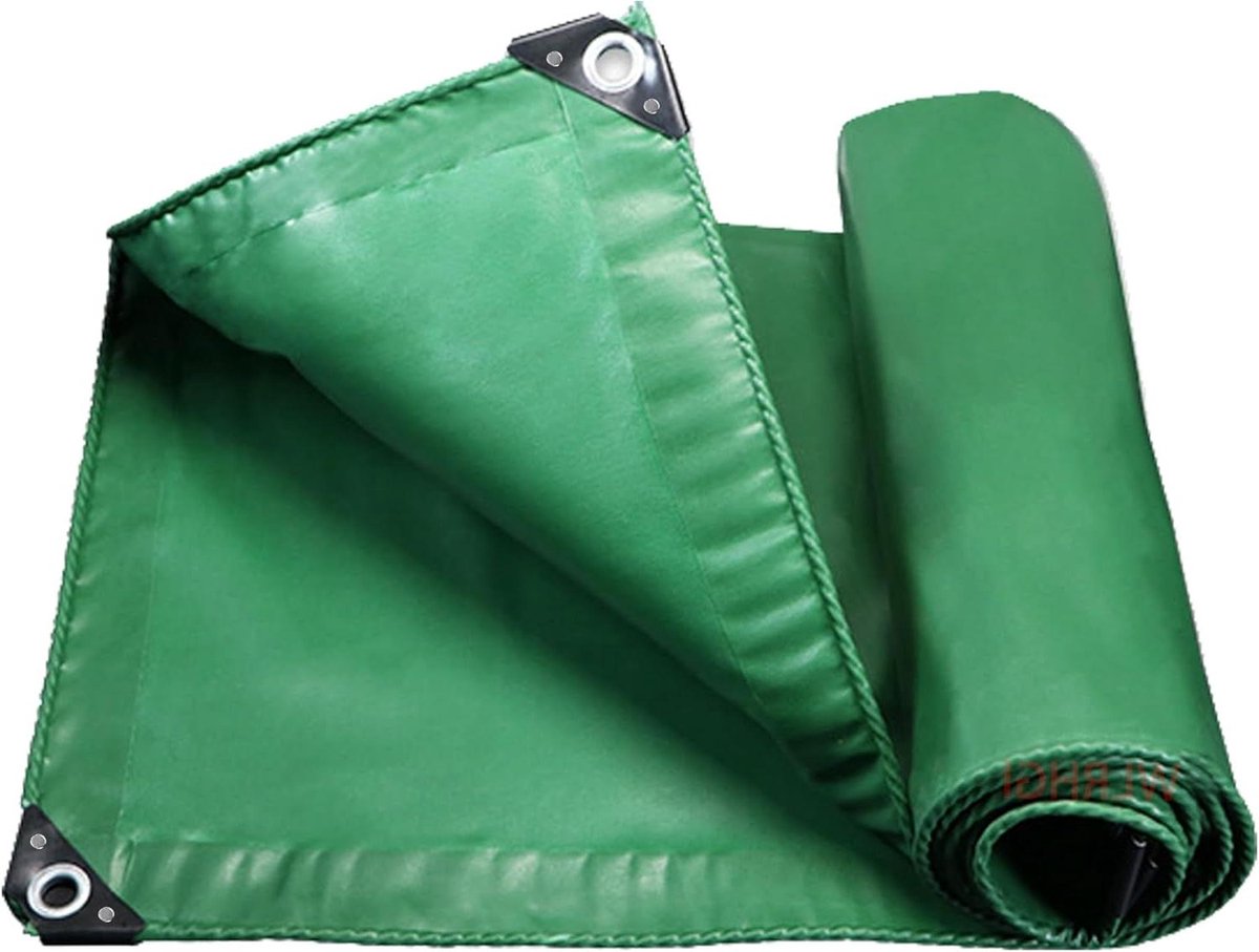 Groot Dekzeil - Waterdicht Zeil - Alles Afdekken - Versterkte Oogjes - 1 x 5.5 meter - Groen