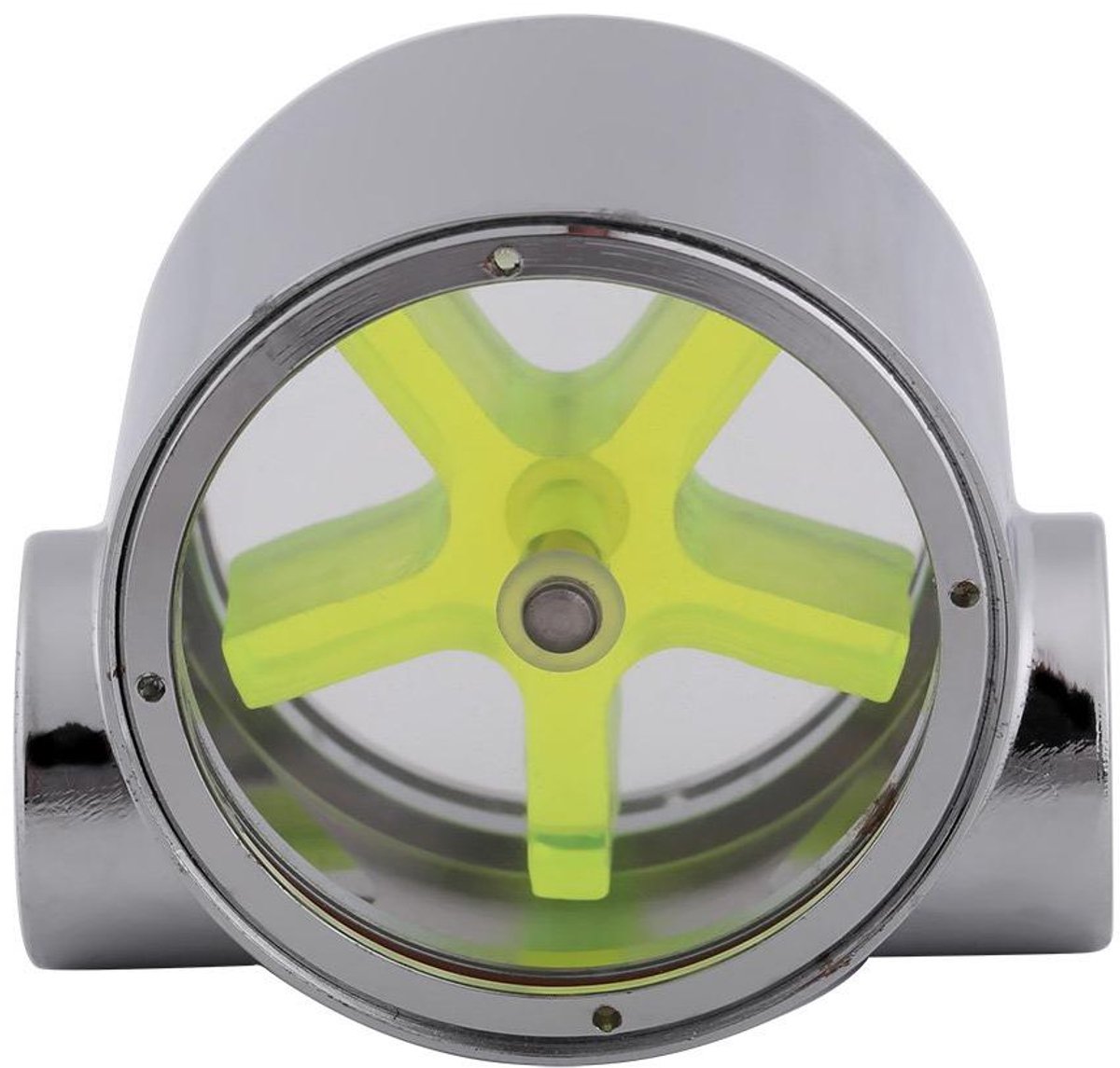 Waterstroomindicator - Flowmeter sensor - Computer waterkoeling - G1/4 schroefdraad - Wolfraamlegering - Groen