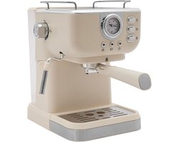 Koffiezetapparaat - Espressomachine Cappuccinomaker - Thuis Koffie Zetten - 20 Bar Druk - 1.5 Liter - Wit