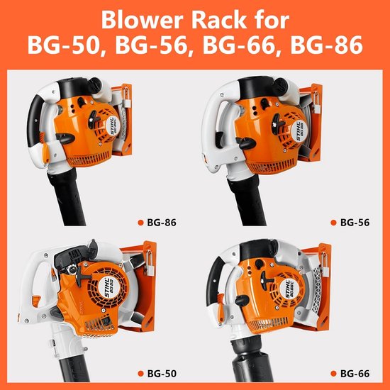 Bladblazer Houder - Bladblazer Muurbeugel - Bladblazer Opbergen - Universele Stihl Pasvorm - 26.39 cm - Oranje van Merkloos	 — afbeelding 4