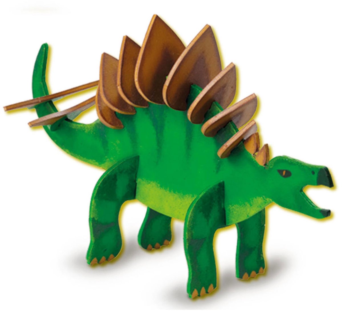 SES Creative Houten Dino Glow in the Dark om te Bouwen en Beschilderen - Voor Jongens vanaf 5 Jaar - Houten Bouwpakket - Schoencadeautjes Sinterklaas — afbeelding 4