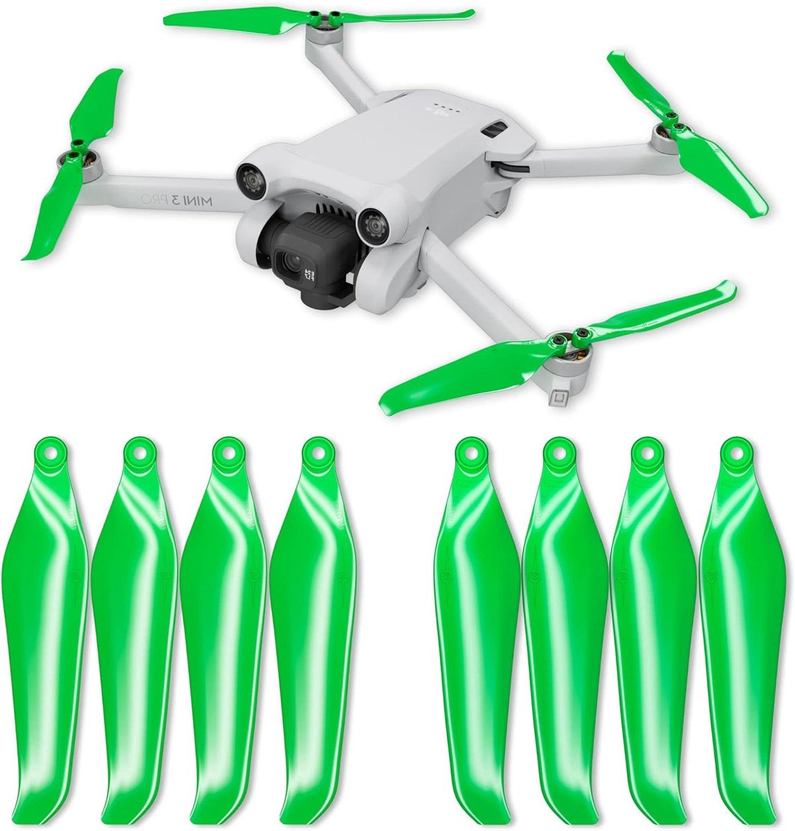 Drone Propellers - Drone Onderdelen - Drone Vliegen - Geluidsarme Vlucht - 4 stuks - Groen