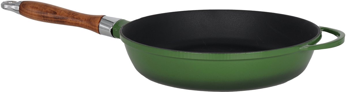 Lava Koekenpan - 24 cm - 2.0 liter - Gietijzer - Groen