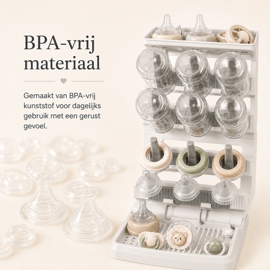 Bangosa - Flessenrek voor Baby - Flessen Droogrek - Flessenrek Baby - Droogrek Flessen - Flessendrager van Bangosa — afbeelding 4