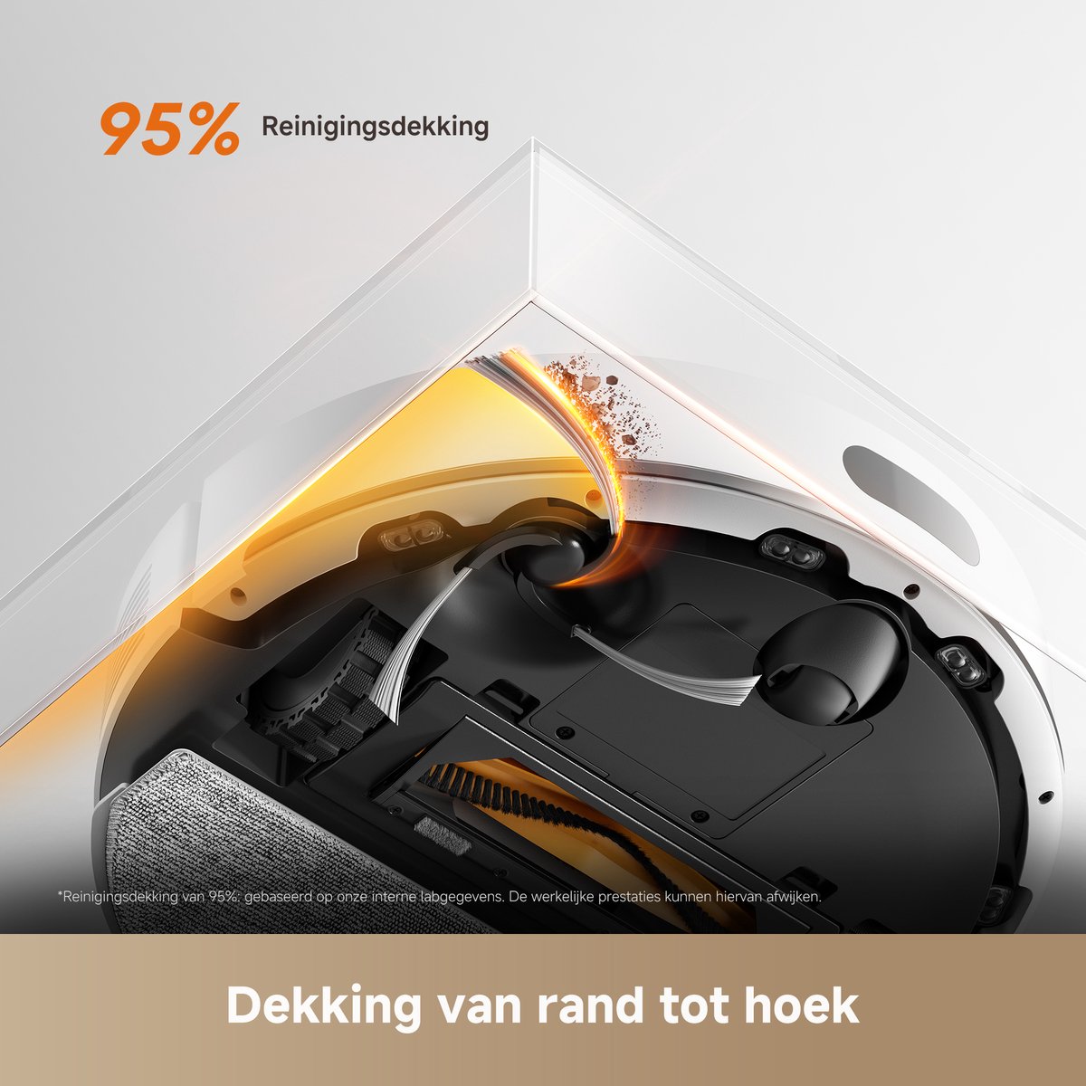 Dreame Robotstofzuiger D20 Air Plus Wit | Dweilfunctie | 20.000 Pa zuigkracht | 120 dagen handsfree | Dubbel anti-klitsysteem | Automatisch legen | Huisdieren | Grote stofzak | Meerdere verdiepingen | App bediening | 3D Mapping | Verboden zones | — afbeelding 6