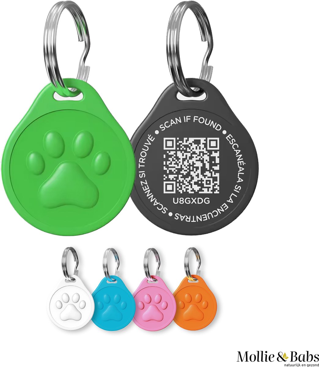 Mollie en Babs QR ID Tag hondenpenning