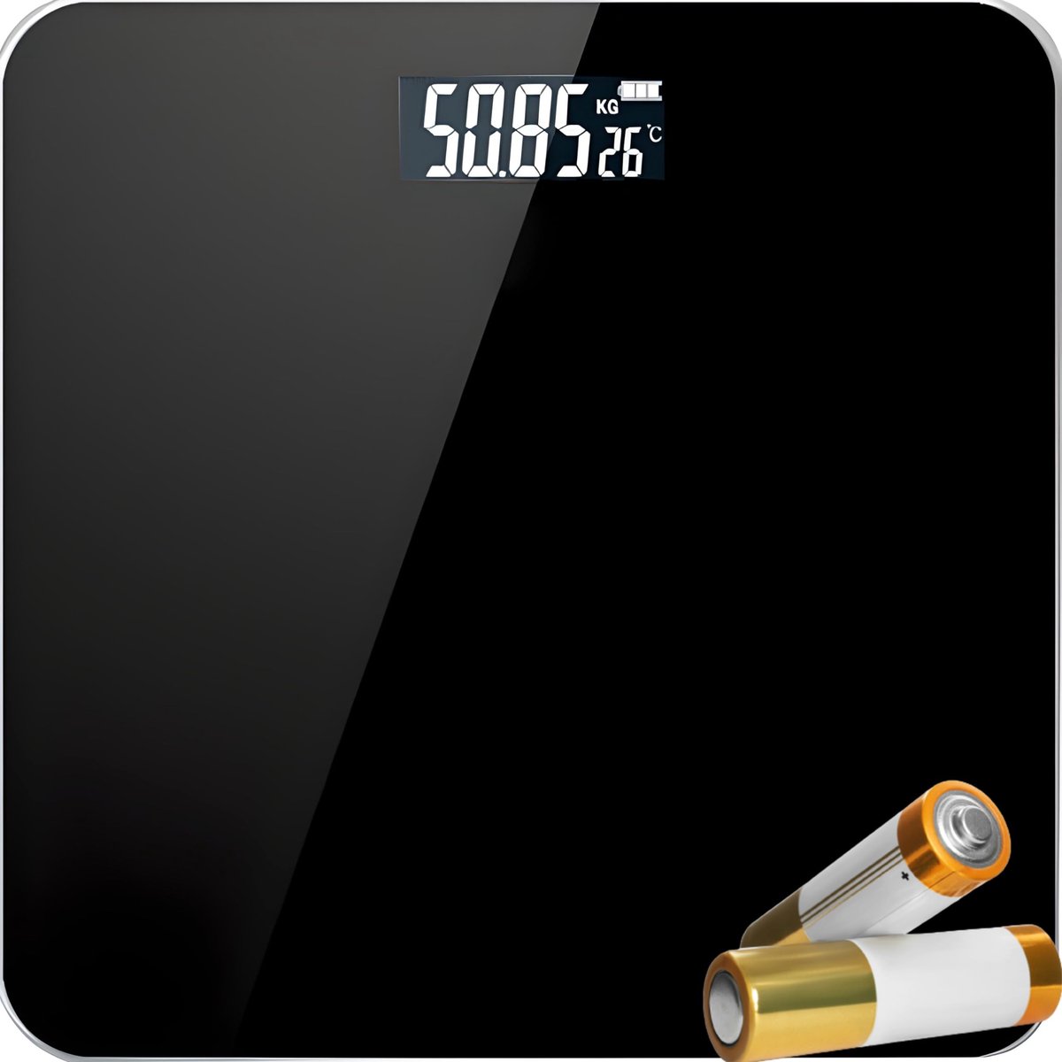 Digitale Personenweegschaal - Tempered Glass, LCD Display, Tot 180 kg