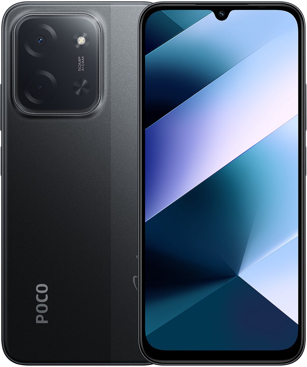 Xiaomi POCO C85 - 8 GB RAM - 256 GB - Zwart - Aangedreven door 33W snelladen - Grote batterij van 6000mAh (typ) - Indrukwekkend 6,9” display