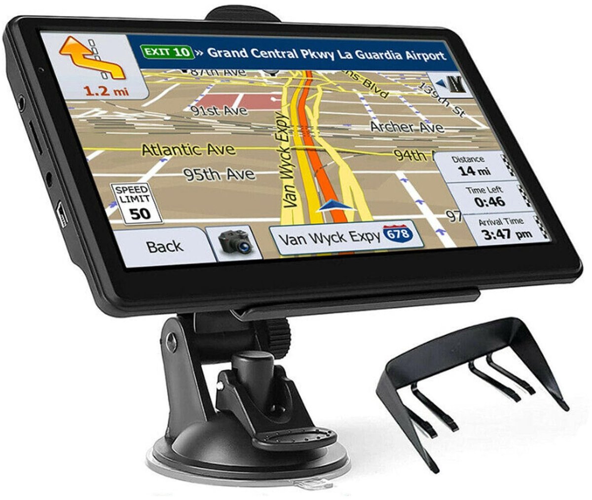 By shayne - GPS-Navigatie - 7 Inch HD Touchscreen - Oplaadbaar en WiFi - Voor Auto en Vrachtwagen - Navigatiesysteem - 8 GB