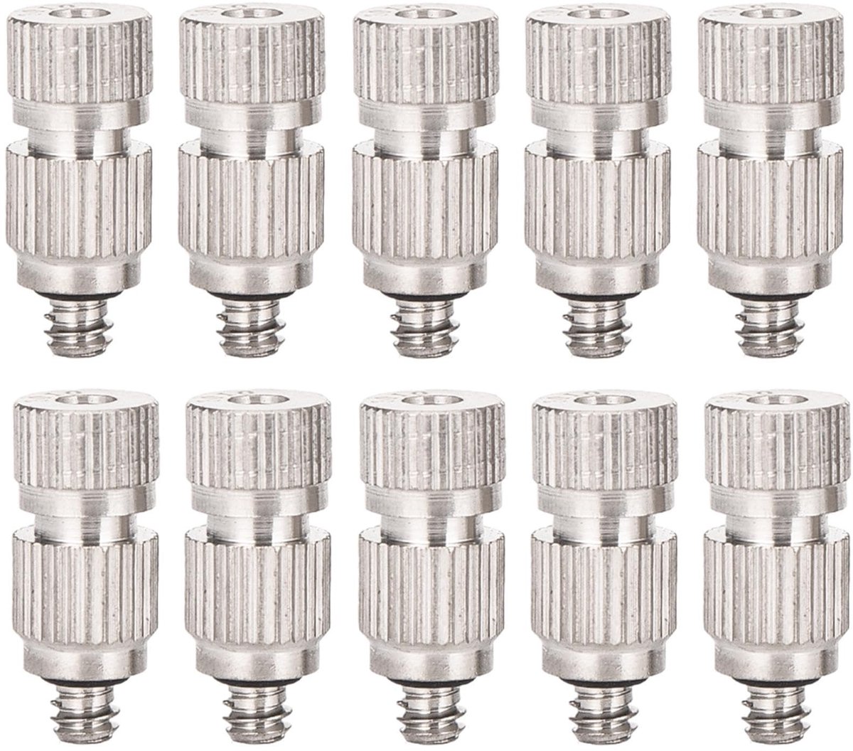 Livia home - Nevelsproeiers - Outdoor-koelsysteem - Duurzaam materiaal - 10 x nevelsproeiers - Voor hogedrukreinigers - Roestvrij staal - 3010