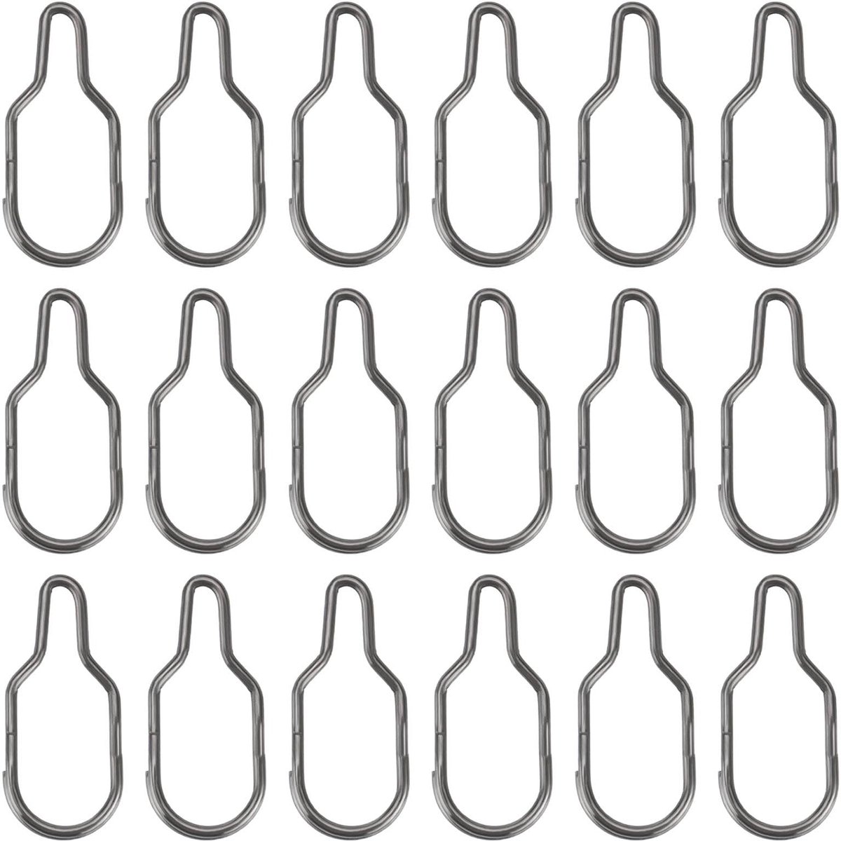 Livia home - Vissen Bait Clips - Snelle Verandering Haakjes - 50 Stuks - 17.2x7.5mm - Zwart - Karpervisserij - Visaccessoires - Vissport