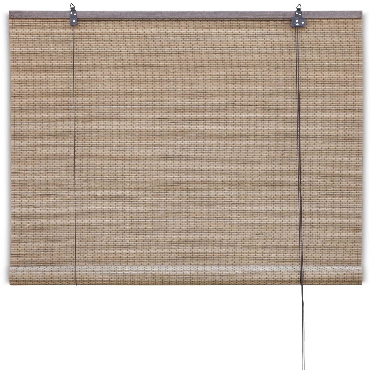 Bamboe rolgordijn Zoë – Bruin – 90x220 cm – Bamelle - Natuurlijk & stijlvol raamdecoratie – Lichtdoorlatende zonwering – Eenvoudige & snelle montage