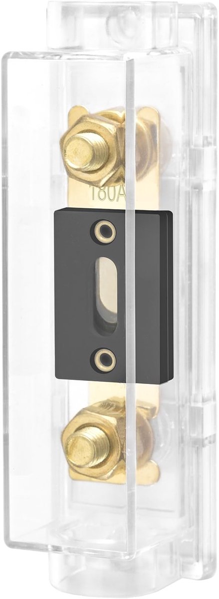 Elzusha - Car Audio Video Stereo - Fuse Holder - 180Amp - Geschikt voor 0 2 4 Gauge - Inline Fusehouder - Met fuse inbegrepen