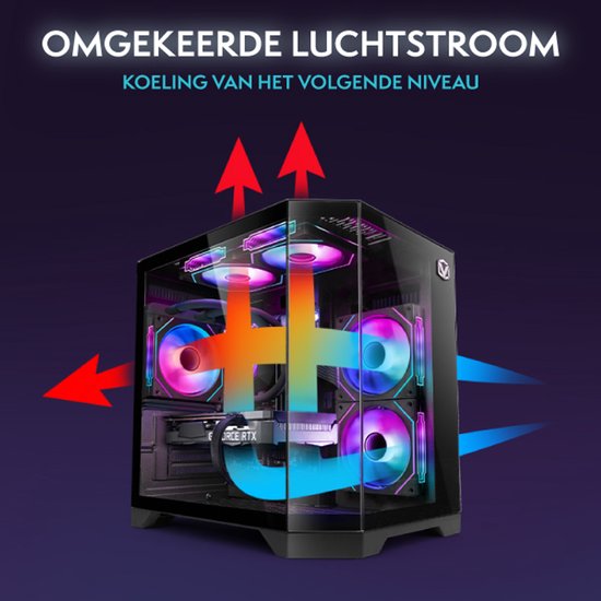 Vibox Gaming PC - Ryzen 7 5700X - RTX 5060 Ti - 16GB RAM - 1TB SSD - Windows 11 - WiFi 6 + Bluetooth 5.4 - Waterkoeling
