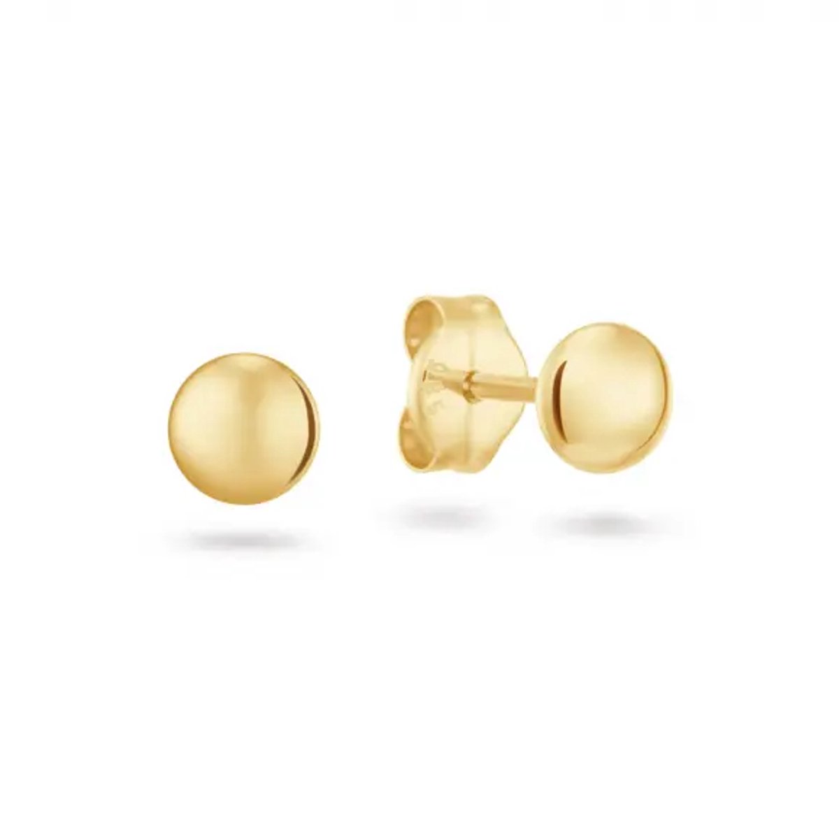 Jackie Holland 4mm Oorbellen JKE25.584 14 Karaat Goud