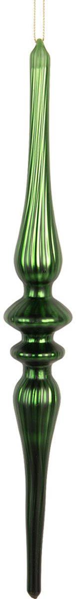 Clayre & Eef Kersthanger Ø 4x29 cm Groen Glas